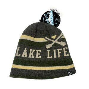 Reversible Zephyr Lake Life Beanie - OSFM - NWT